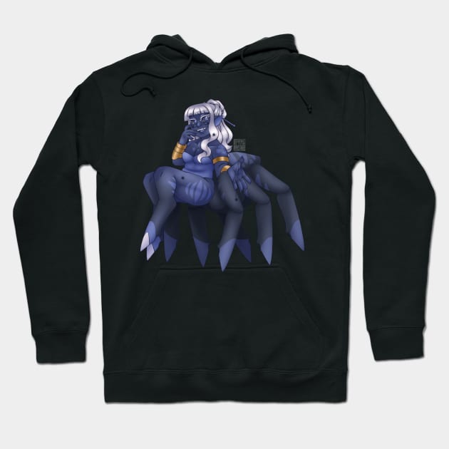 Arachne Violet Hoodie by paperstarzz